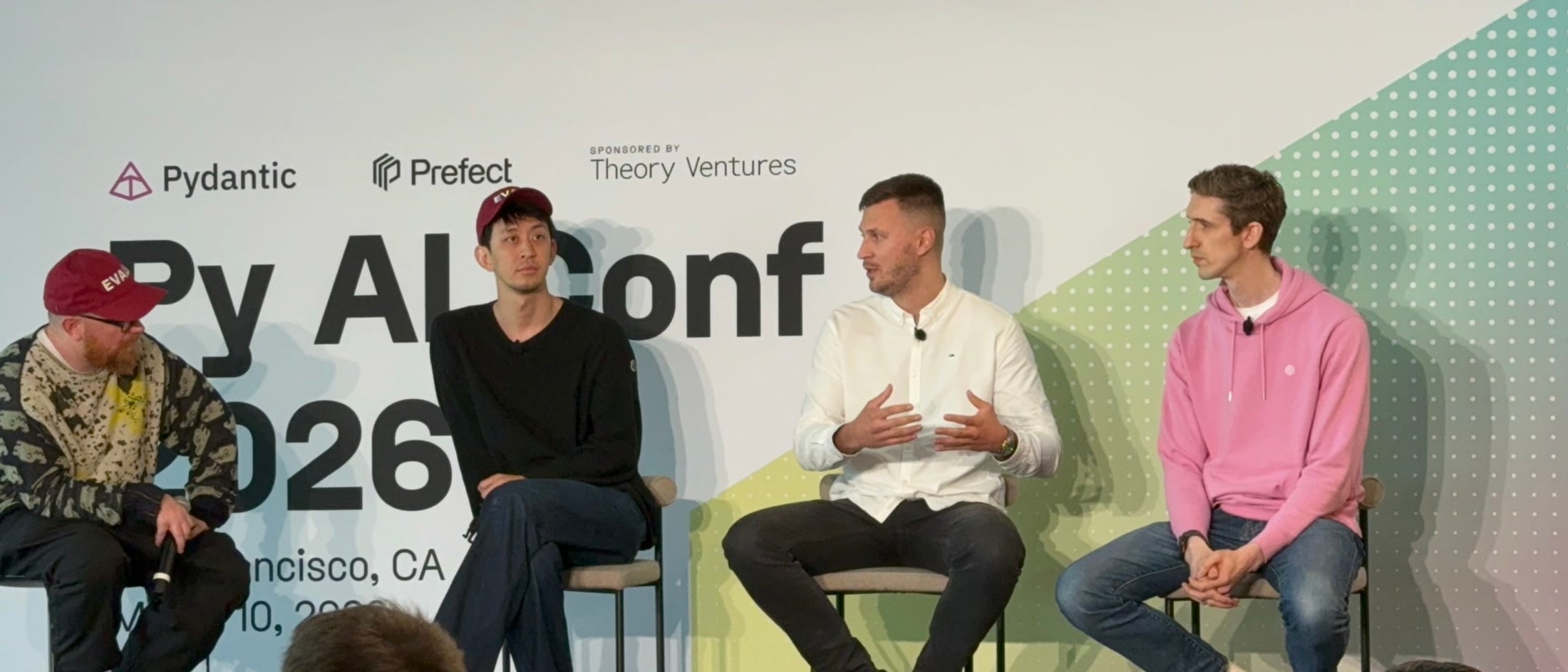Antoni Kozelski on the PyAI Conf 2026 panel with OpenAI, SurrealDB and Theory Ventures